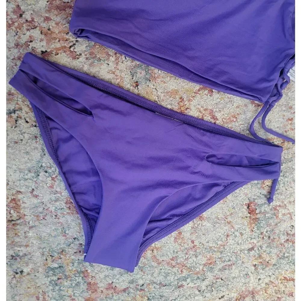 L*Space Silver Lining Bikini Set S  nwt